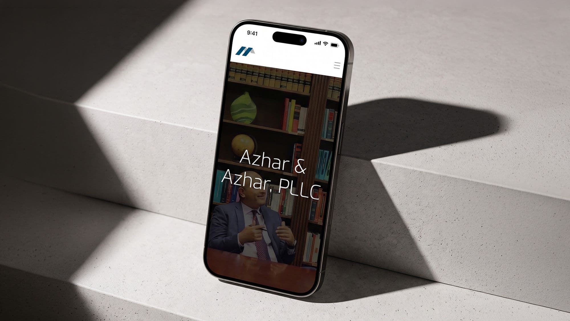 Azhar Law Firm brand identity and website